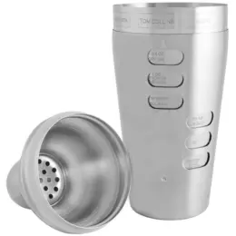 Ingredient Cocktail Shaker Open